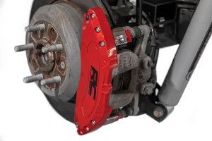 Jeep Wrangler JL Caliper Covers - Rear - Rough Country - Non-Sport - Red - '21-'24
